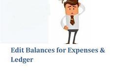 Sage 50 Balances for Expenses Ledge...