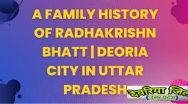 A Family History Of RadhaKrishn Bha...