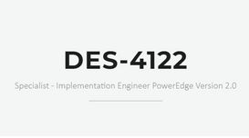 DELL EMC DCS-IE DES-4122 exam dumps