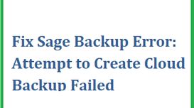 Fix Sage Backup Error: Attempt to C...