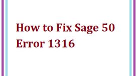 Fixed : How to Fix Sage 50 Error 13...