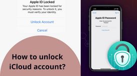 How can I unlock an iCloud account?